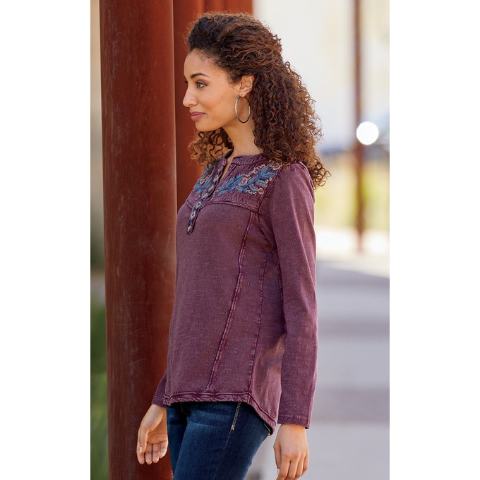Ashley Embroidered Top, , large