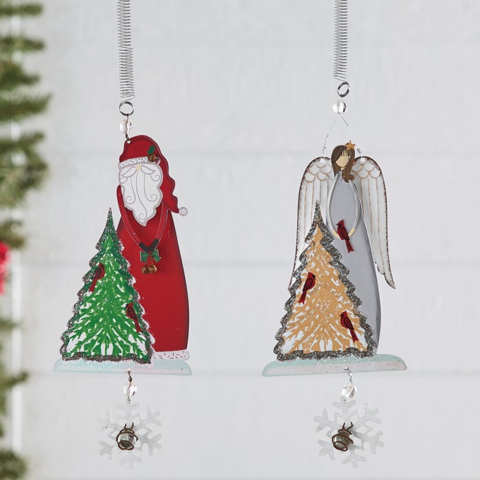 Santa or Angel Christmas Bouncy Décor, , large