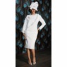 Amerie Cape Sheath Dress and Hat, , large