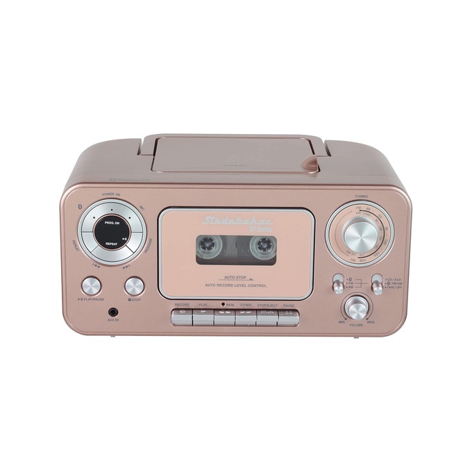 Studebaker Bluetooth Boombox with Cassette, , large
