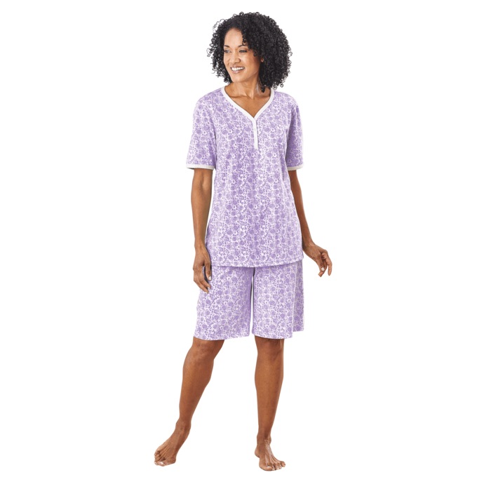 Print Shorty Pajama, , large