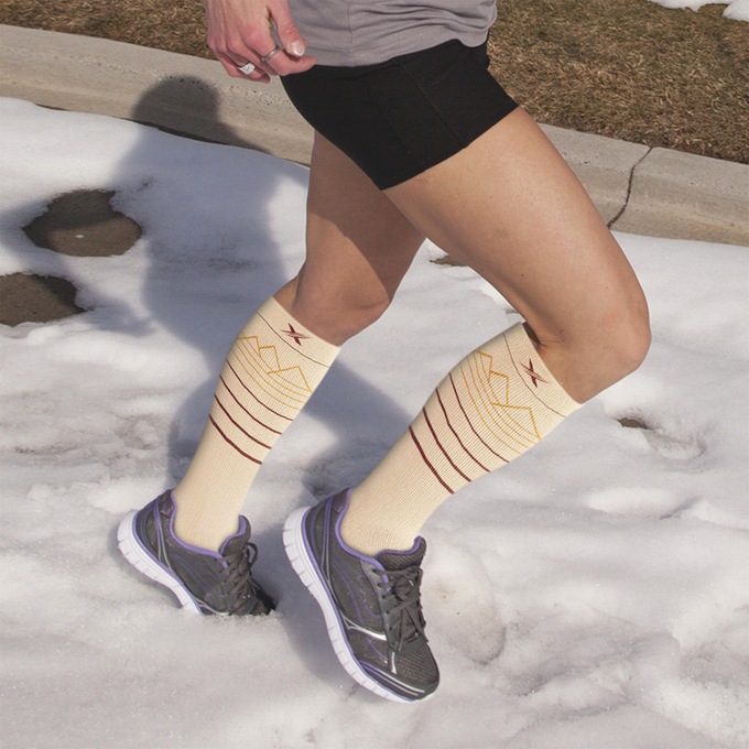 3-Pack Wool-Blend Moderate-Compression Knee-High Socks, Multi, large