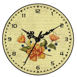 Floral Ceramic Clock, , large