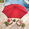 9' Solar Lit Umbrella, , large
