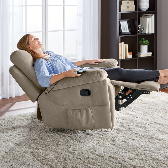 Rocking Recliner with Massage and Heat, , large