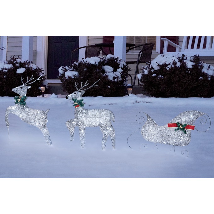 Twinkle Reindeer Set, 3 Pieces | Montgomery Ward