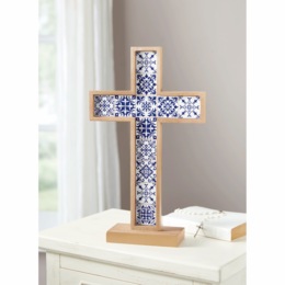 Decorative Tiled Table Cross, , large