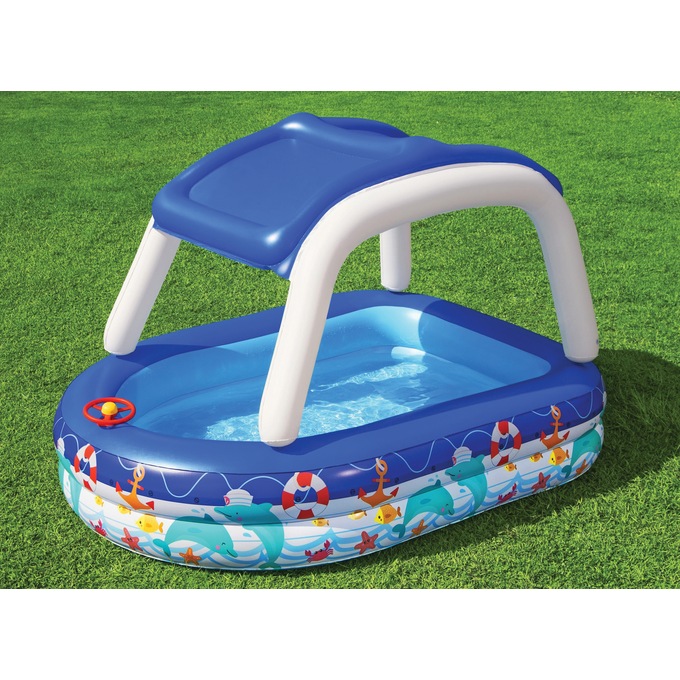 Bestway H2O-GO Sea Captain Pool with Sun Shade, , large
