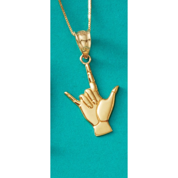 10K Gold Charm Necklace, , large