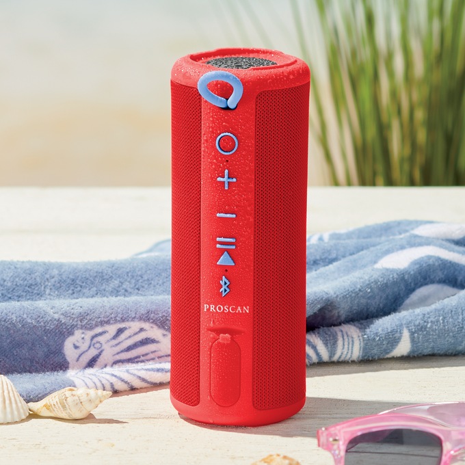 Proscan Water-Resistant Bluetooth Speaker, , large