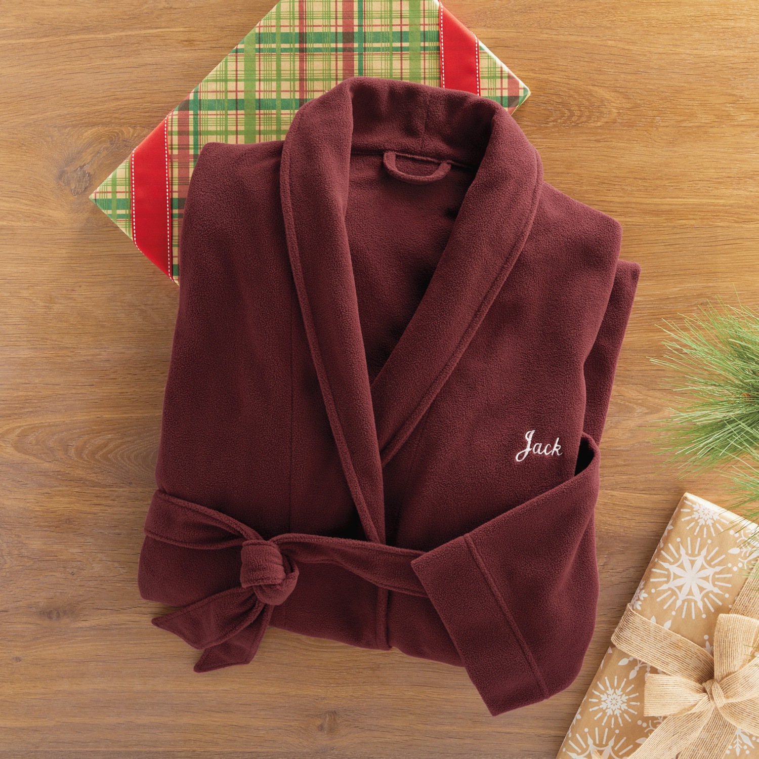 Personalized Fleece Robe Montgomery Ward