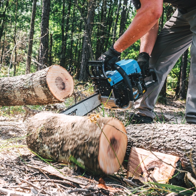 Pulsar 2-Stroke Chainsaw, Blue, large