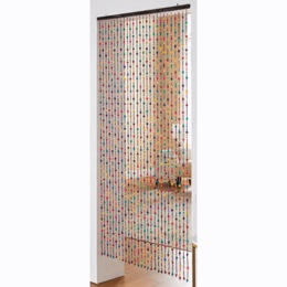Colorful Beaded Room Screen, , large