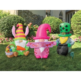 Spring Holiday Inflatable and Spring Holiday  Gnome Inflatable &ndash; Buy All and Save, , large