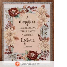 Personalized Tapestry Throw Blanket, , large