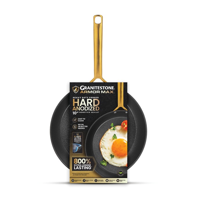 Granitestone Armor Max 10" Hard-Anodized Skillet, , large
