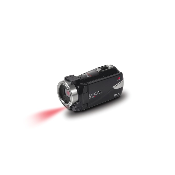 Minolta 1080p Full HD Night Vision Camcorder, Black, large