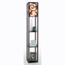 Lau Floor Lamp with Shelves, Black, large