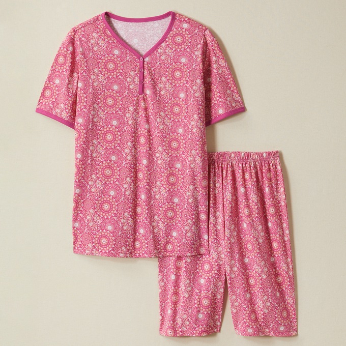 Print Shorty Pajama, , large