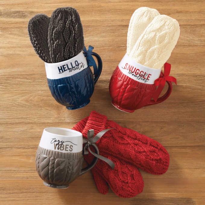 2-Piece Mitten and Mug Set, , large
