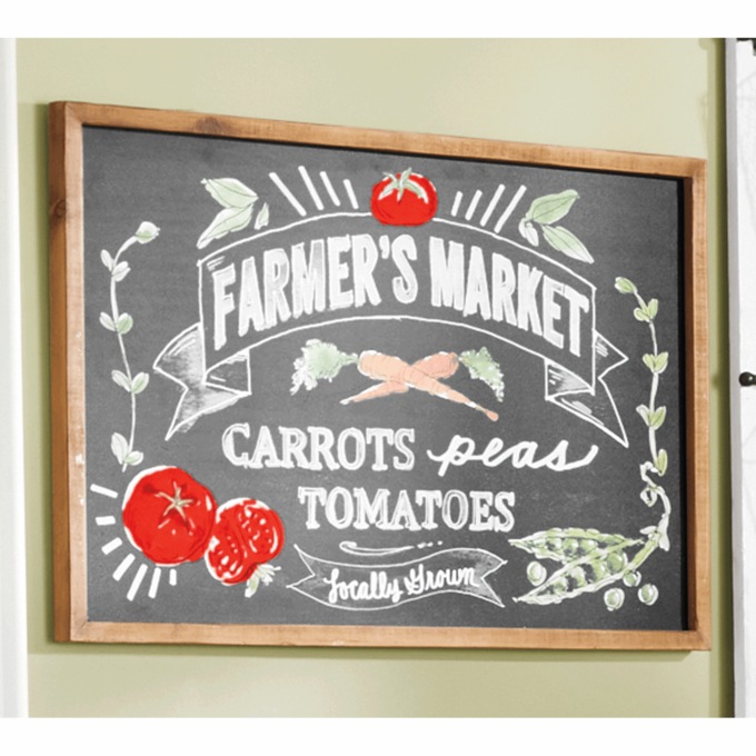 Farmer's Market Chalk Sign, , large