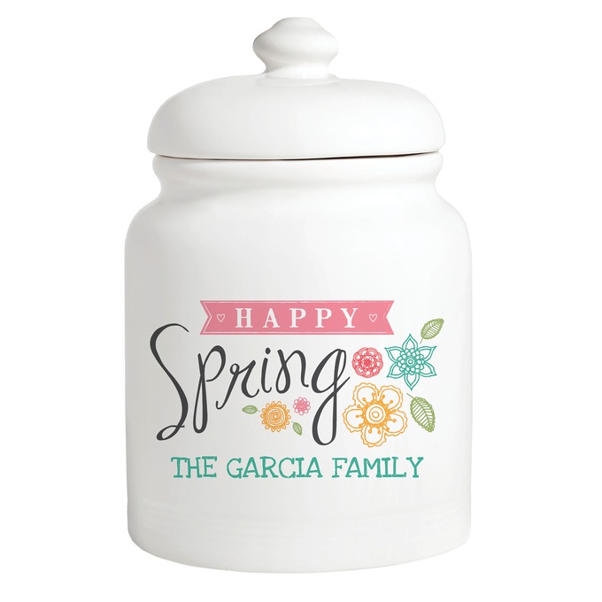 Personalized Spring Treat Jar, , large