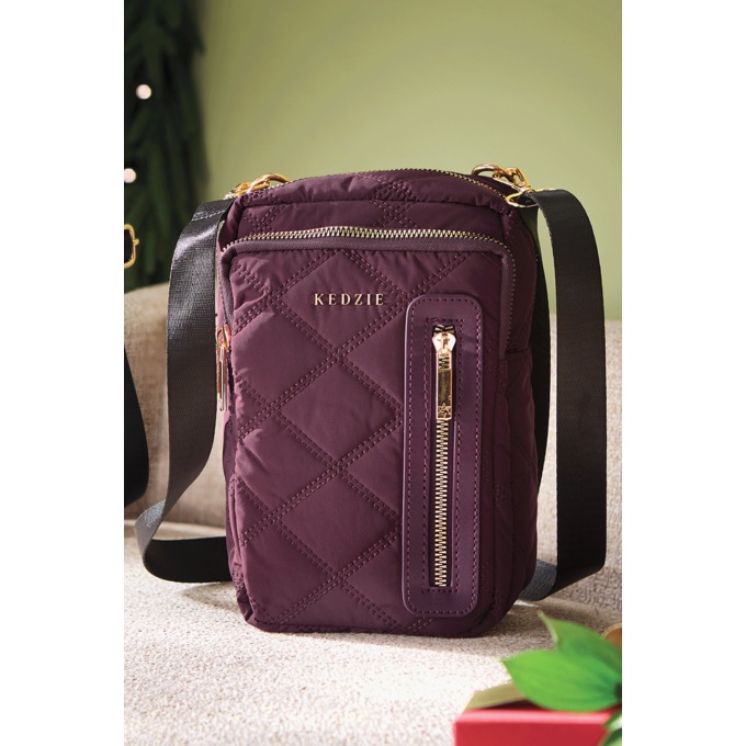 Kedzie Cloud Nine Convertible Sling and Crossbody Bag, Mulberry, large