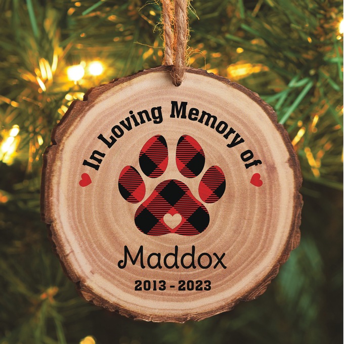 Personalized Pet Memorial Ornament, , large