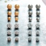 6-Pair Cubic Zirconia & Ball Post Earrings Set, , large