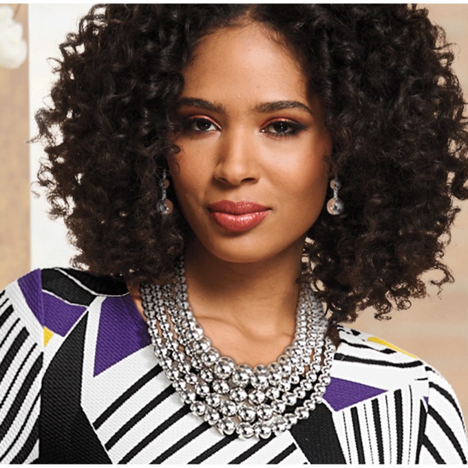 Multi-Strand Bead Necklace and Earring Set, , large