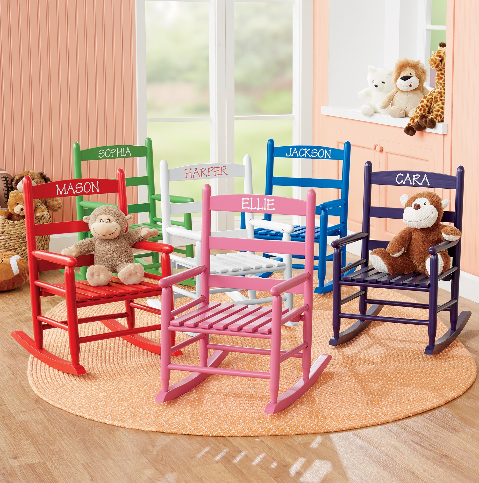 kids chair with name on it