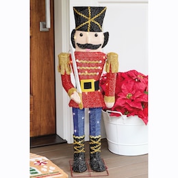 Lit Nutcracker Lawn Décor, , large