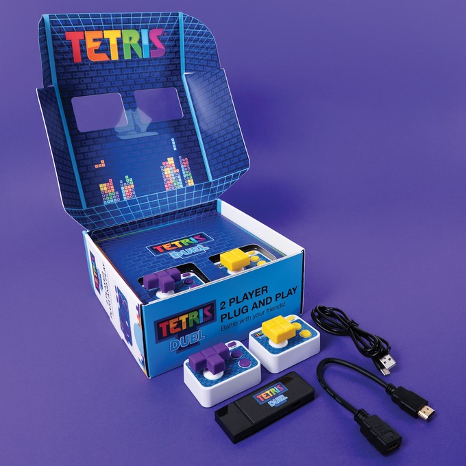 Tetris Duel Plug & Play Arcade, White, large