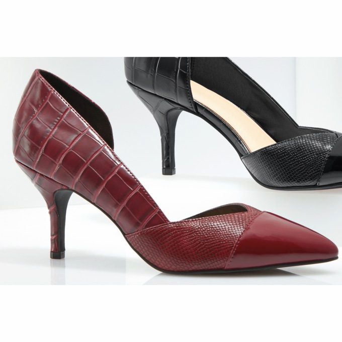 Patent and Croco D'Orsay Pump, , large