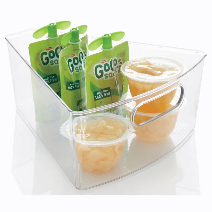 Set of 4 Lazy Susan Storage Containers, , large