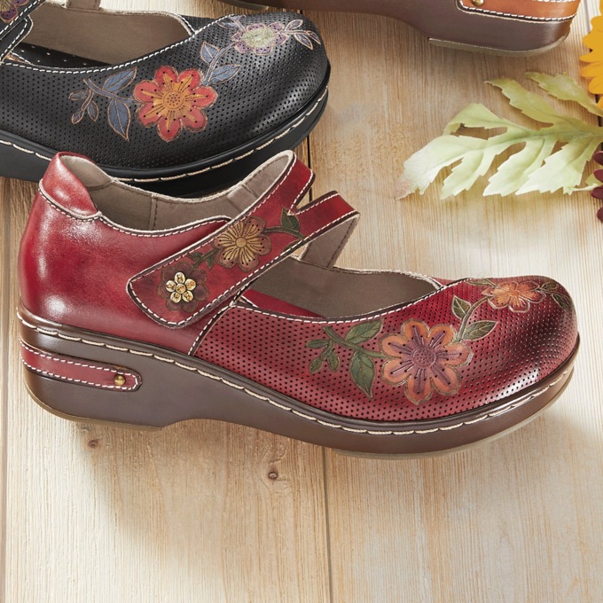 L'Artiste Mamataish Leather Mary Jane with Low Heel by Spring Step, , large