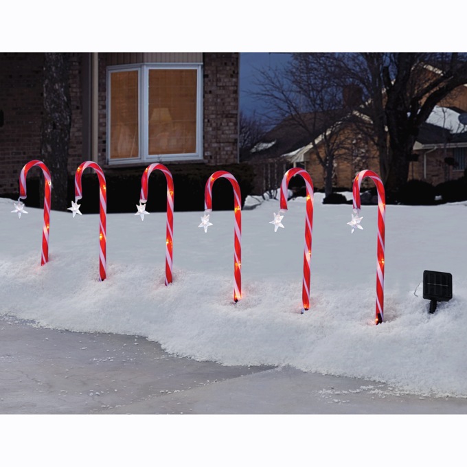 Solar Candy Cane Stakes, , large