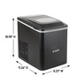 Avanti Compact Countertop 26-lb. Capacity Ice Maker with Self-Cleaning Mode, Black, large
