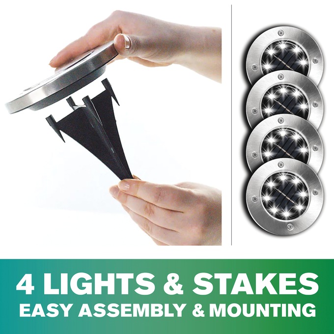 Bell+Howell Disk Lights Deluxe 4-Pack, , large