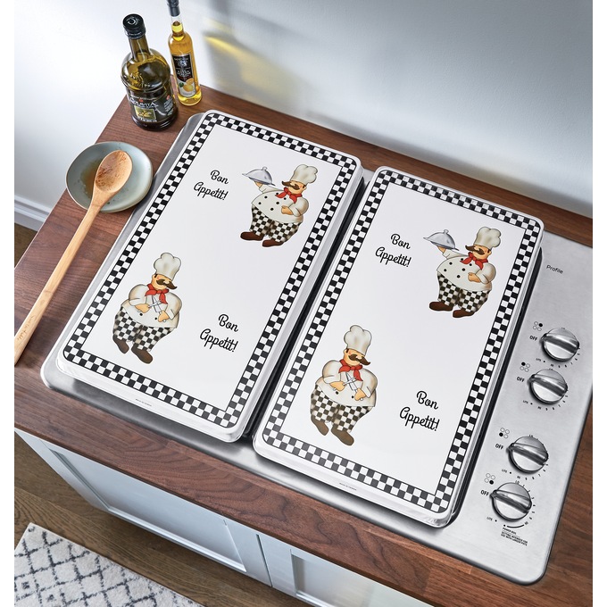 Set of 2 Rectangle Burner Covers Montgomery Ward