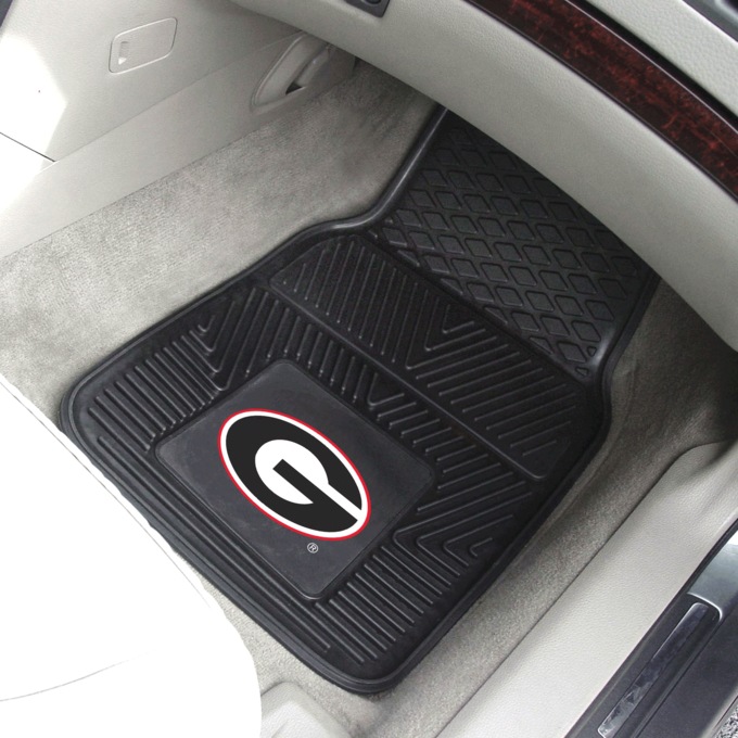 Set of 2 NCAA Vinyl Car Mats, , large