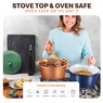 Gotham Steel 5-Quart Hammered Dutch Oven, , large