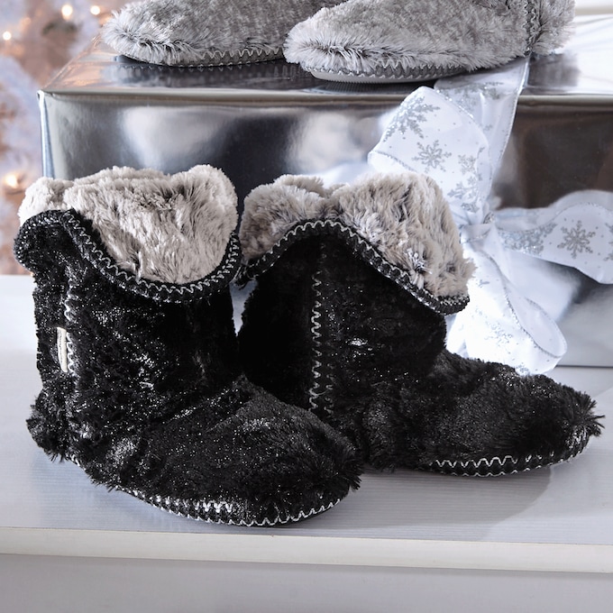 Dearfoams Beth Furry Bootie, , large