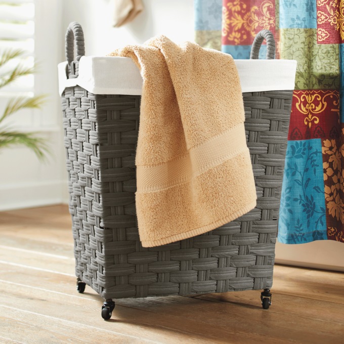 Rectangular Woven Hamper, , large