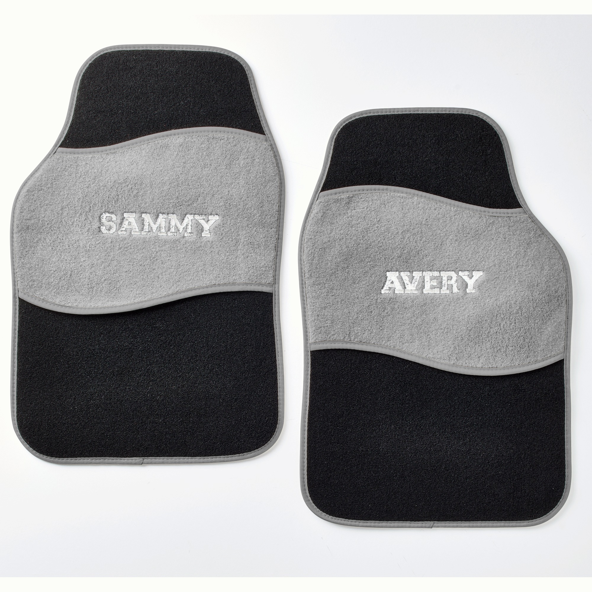 Personalized Set of 2 Car Mats, , large