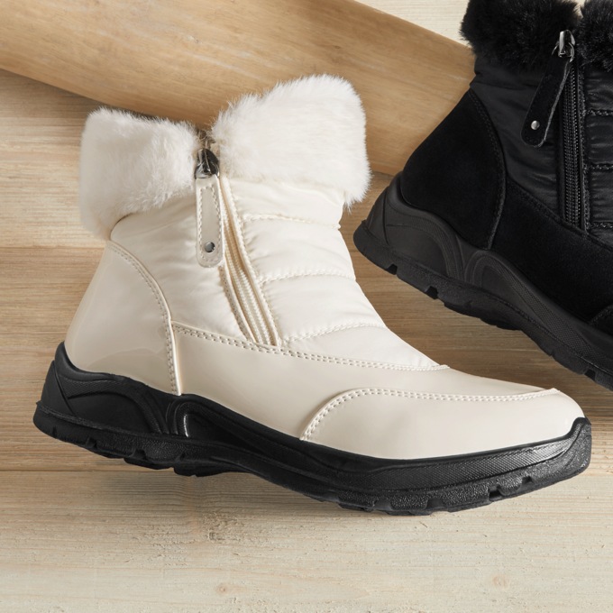 Easy Street Frosty Double Zip Bootie, , large