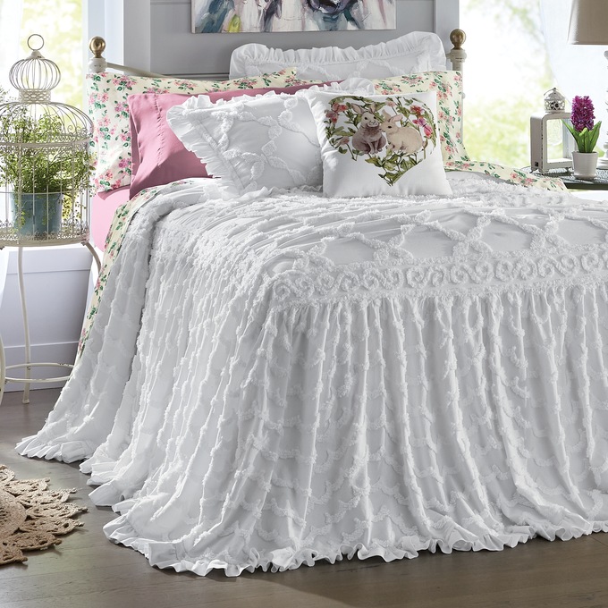 Angelica Ruffle Chenille Bedspread Montgomery Ward