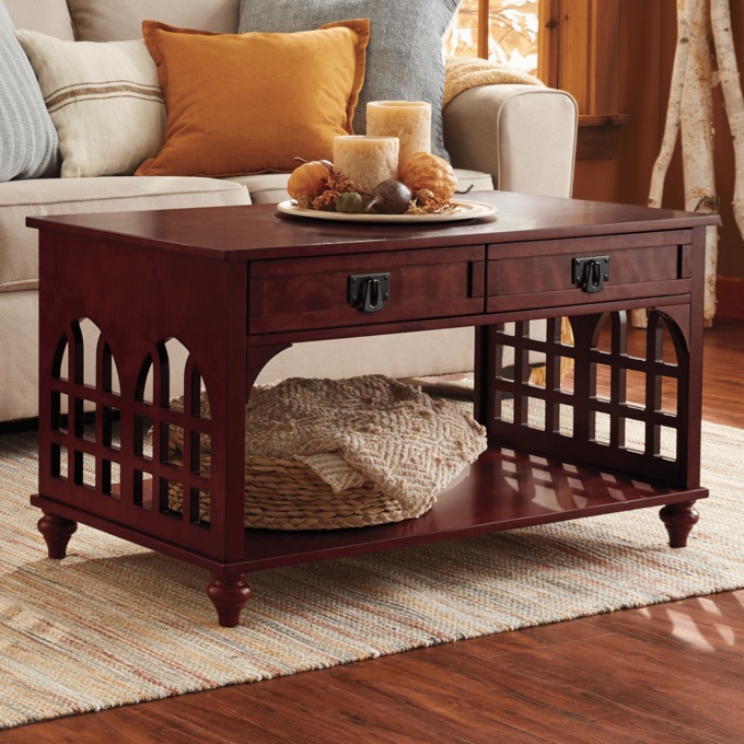 Arched Mission Coffee Table, , large