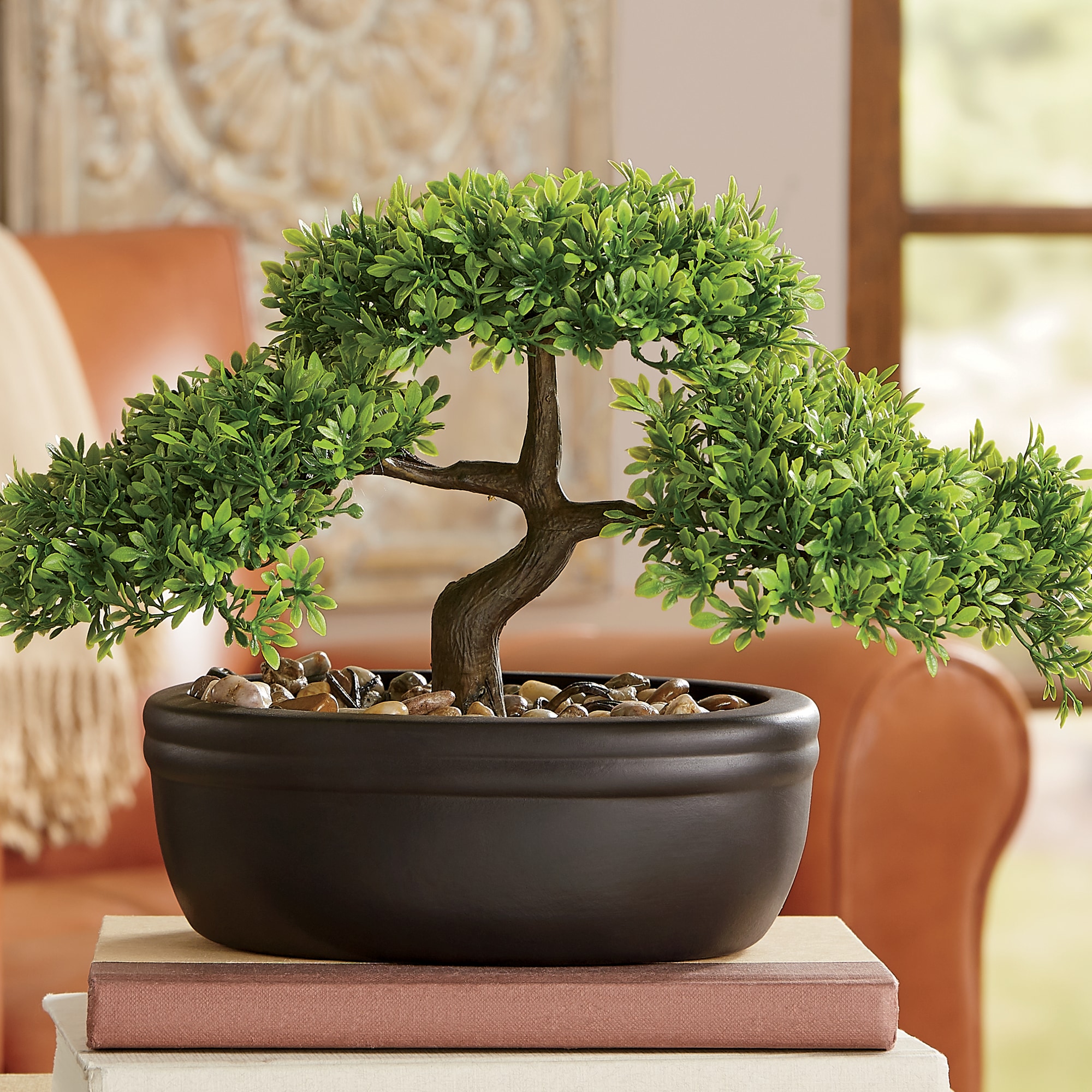 Faux Bonsai Tree in Ceramic Pot 