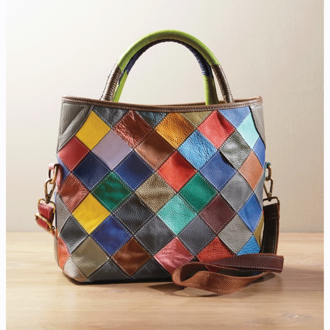 Patchwork Satchel, , large